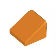 54200c4 - LEGO narancssárga lap 1 x 1 x 2/3 méretű, lejtő