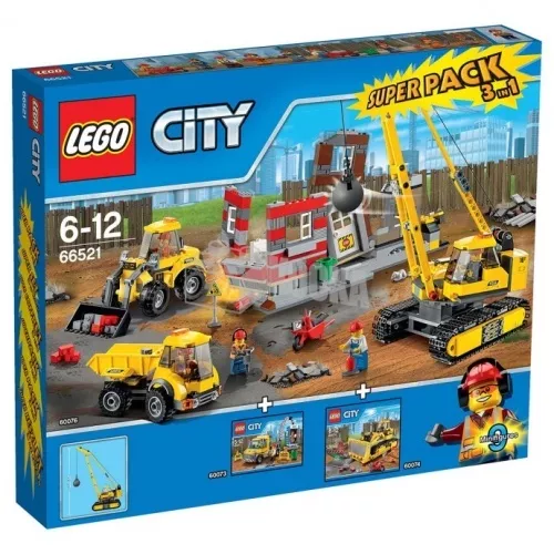 66521 LEGO City Super Pack - akciós 3-az-1-ben csomag