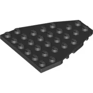 50303c11 - LEGO fekete lap, hajóorr 7 x 6 méretű