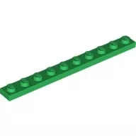 4477c6 - LEGO zöld lap 1 x 10 méretű