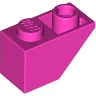 3665c47 - LEGO sötét rózsaszín kocka inverz 45° elem 1x2 méretű