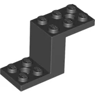 76766c11 - LEGO fekete lépcsős kocka 5 x 2 x 2 1/3 méretű
