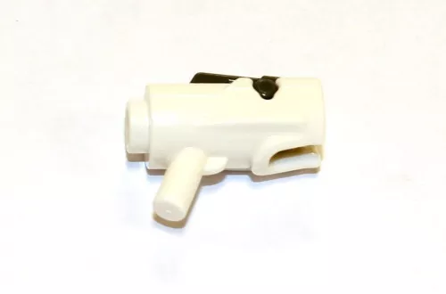 15391c01c1 - LEGO fehér minifigura kézifegyver, sötétszürke elsütővel