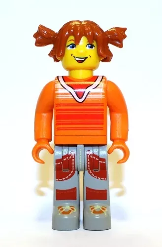 cre001 - LEGO 4 Juniors Tina, nagrancssárga pulcsiban nagy figura