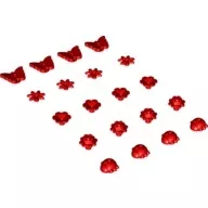 93081c5 - LEGO Friends piros virágok és kiegészítők - 20 db