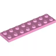 3034c104 - LEGO élénk rózsaszín lap 2 x 8 méretű