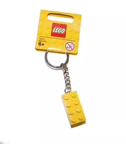 852095 - LEGO 2 x 4 sárga kocka kulcstartó