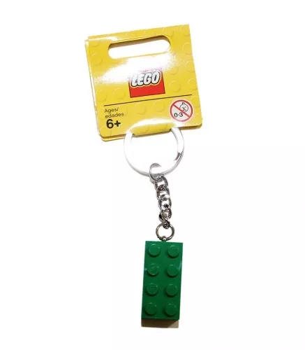 852096 - LEGO 2 x 4 zöld kocka kulcstartó