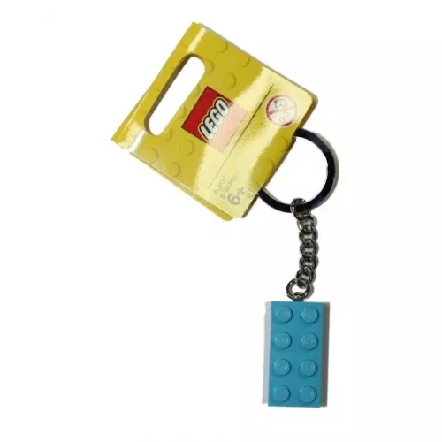853380 - LEGO 2 x 4 türkiz kocka kulcstartó