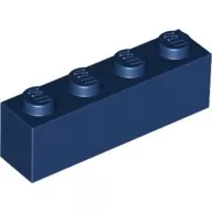 3010c63 - LEGO sötétkék kocka 1 x 4 méretű