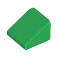 54200c6 - LEGO zöld lap 1 x 1 x 2/3 méretű, lejtő