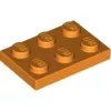3021c4 - LEGO narancssárga lap 2 x 3 méretű