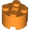3941c4 - LEGO narancssárga kocka 2 x 2 méretű, kerek