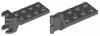 3639c853640c85 - LEGO sötétszürke zsanér lapok 2 x 4 méretű, elfordított csatlakozóval, párban