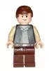 sw451 - LEGO Star Wars Han Solo minifigura, vörösesbarna lábak, pisztolytáska mintával, zsebes mellényben