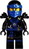 njo152 - LEGO Ninjago Jay minifigura, kerek emblémával, vértben