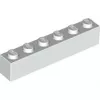 3009c1 - LEGO fehér kocka 1 x 6 méretű