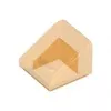 54200c98 - LEGO átlátszó narancssárga lap 1 x 1 x 2/3 méretű, lejtő