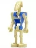 sw300 - LEGO Star Wars Battle Droid kék felső testtel krémszínű mintával
