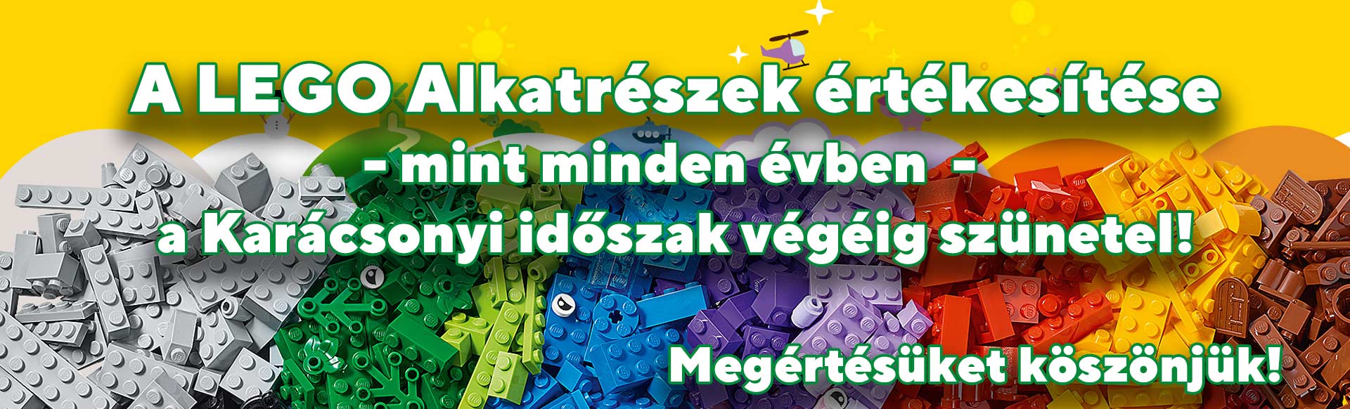 LEGO Alkatrészek értékesítésének szünetelése