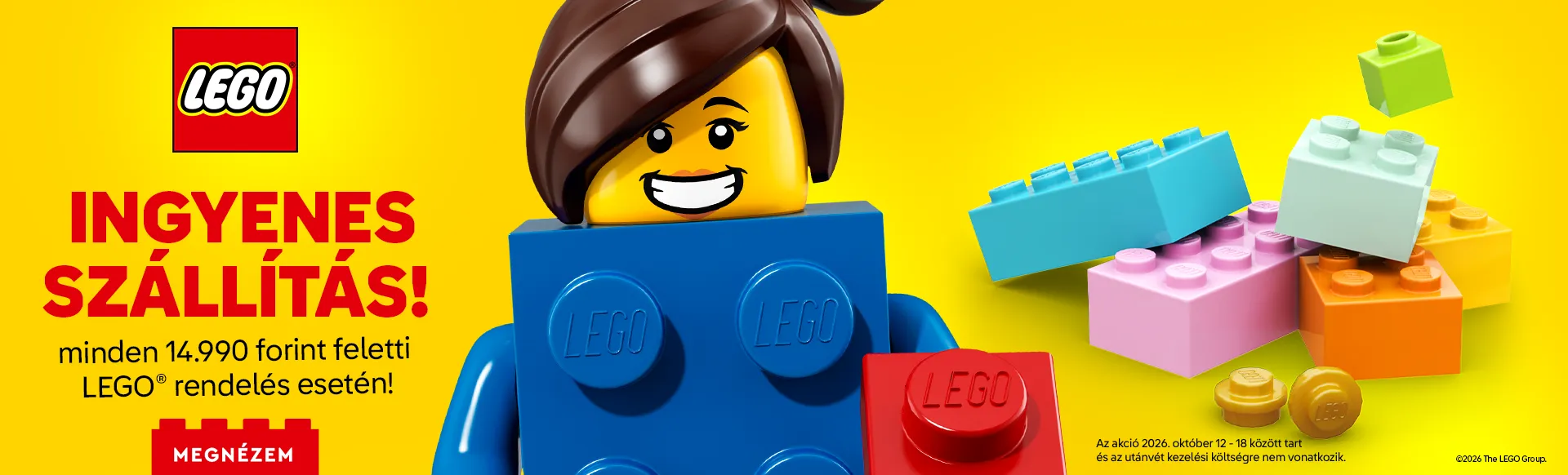 Ingyenes szállítás a KockaÁruházban: Spóroljon a következő LEGO® rendelésén!