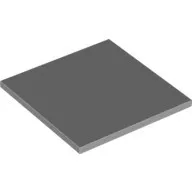 10202c86 - LEGO világosszürke csempe 6 x 6 méretű, alsó rögzítő csövekkel