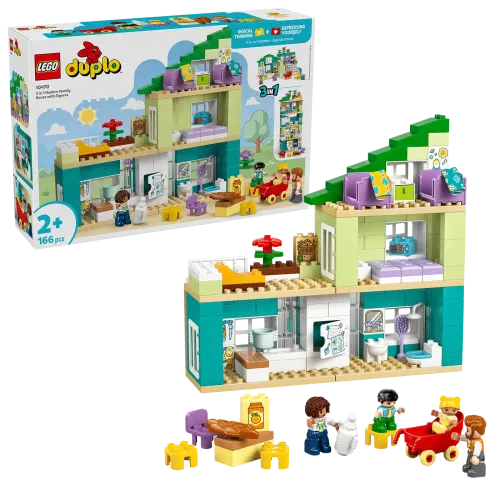 10470 - LEGO® DUPLO® - 3 az 1-ben modern családi ház figurákkal