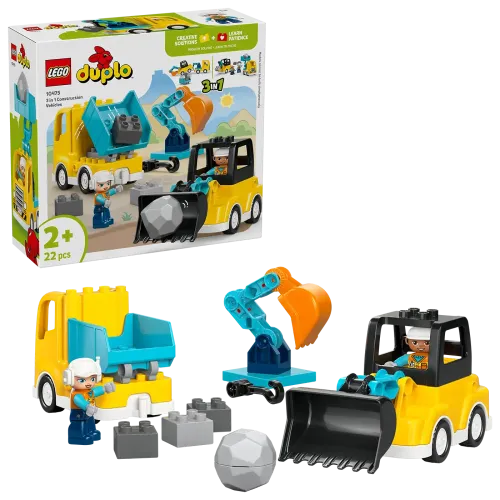 10475 - LEGO® DUPLO® - 3 az 1-ben építési munkagépek