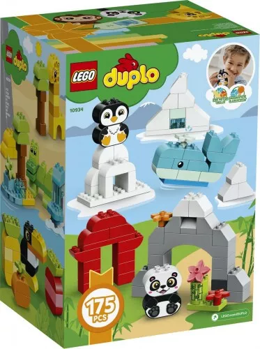 10934serult - LEGO DUPLO Kreatív állatok - 175 alkatrésszel - Sérült dobozos!