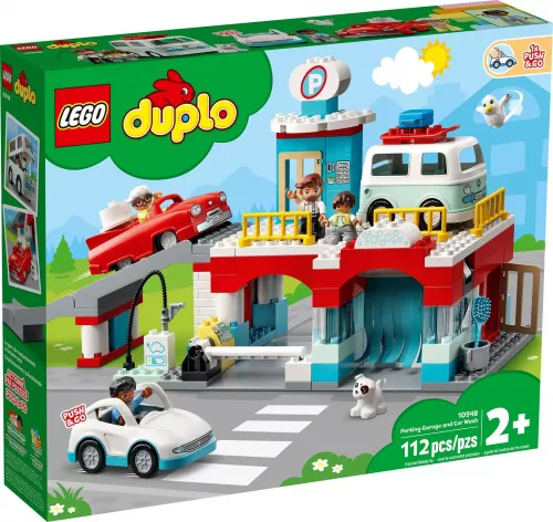 10948serult LEGO DUPLO Város Parkolóház és autómosó - Sérült dobozos!