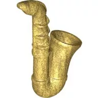 13808c115 - LEGO gyöngyház arany minifigura szaxofon