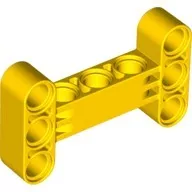 14720c3 - LEGO sárga technic kar, 3 x 5 méretű, elforgatott, H alakú