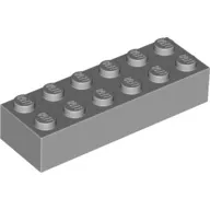 2456c86 - LEGO világosszürke kocka 2 x 6 méretű