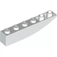 42023c1 - LEGO fehér inverz lejtő 6 x 1 méretű