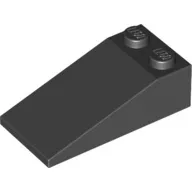 30363c11 - LEGO fekete kocka 18° lejtő 4 x 2 méretű