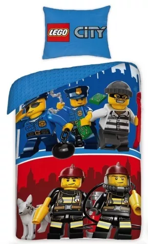 5055285382179 - LEGO City Hősök Ágynemű, 2 részes, 100% pamut