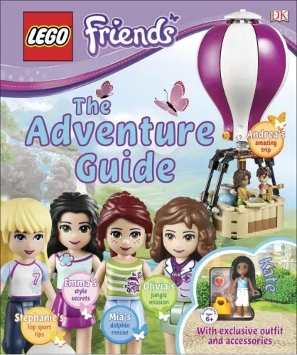 9780241196571 - LEGO Friends The Adventure Guide angol nyelvű könyv LEGO minifigurával