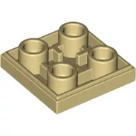 11203c2 - LEGO világos krémszínű (tan) inverz csempe 2 x 2 méretű