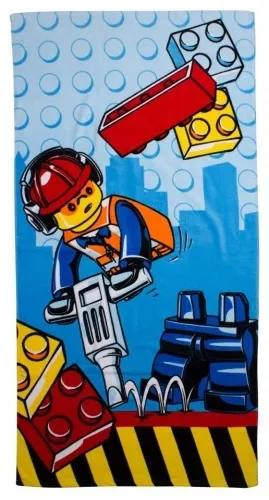 5055285389574 - LEGO CITY Építkezés nagy strandtörölköző