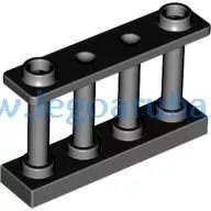 30055 - LEGO 1 x 4 x 2 fekete korlát - 10 db/ csomag
