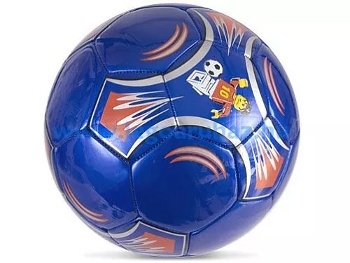 4297455 - LEGO kék focilabda, szabvány méret - vörös és ezüst minifigurás mintával