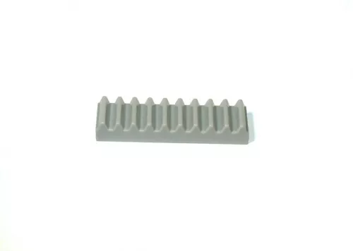 3743c86 - LEGO világosszürke technic kocka 1 x 4 méretű fogasléc