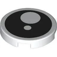 14769pb736c1 - LEGO fehér csempe 2 x 2 méretű, szem mintával