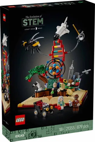 21355serult - LEGO Ideas - A STEM tudományágak fejlődése - Sérült dobozos!