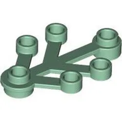 2423c48 - LEGO homokzöld növény-ág 4x3 méretű - 4 db/csomag