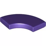 27925c89 - LEGO sötétlila csempe 2 x 2 méretű, íves sarok (macaroni)