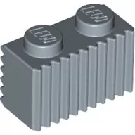 2877c55 - LEGO homokkék kocka 1 x 2 méretű csíkozott