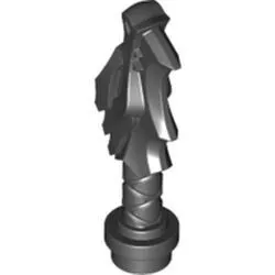 36017c11 - LEGO fekete minifigura kard markolat, sárkány fejjel