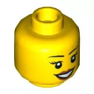 3626cpb0633c3 - LEGO sárga minifigura fej, nagy mosollyal