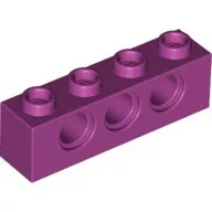 3701c71 - LEGO magenta technic kocka 1 x 4 méretű